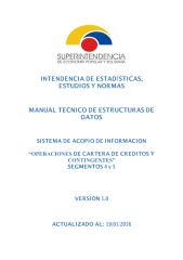 Manual Tecnico de Operaciones de Cartera de Creditos y Contingentes Segmentos 4 y 5.pdf