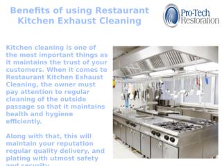 Benefits of using Restaurant Kitchen Exhaust Cleaning.pptx