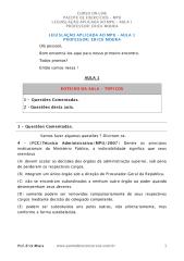 Pacote Técnico Administrativo Completo - Aula 01 - Legislação MPU.pdf