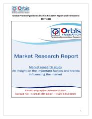 Global Protein Ingredients Market Research Report and Forecast to 2017-2021.pdf