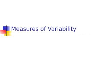 measures of variability (ch 5).ppt